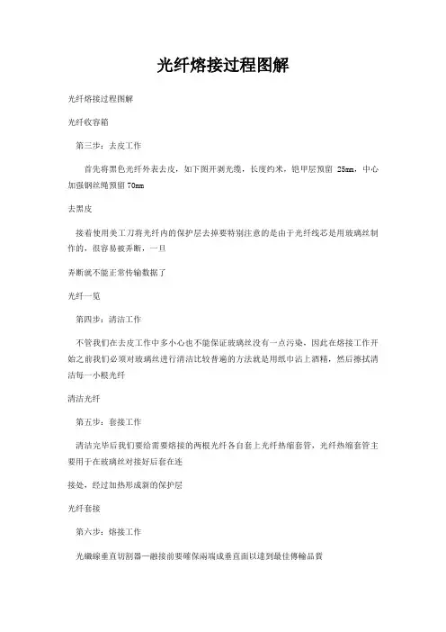光纤熔接过程图解