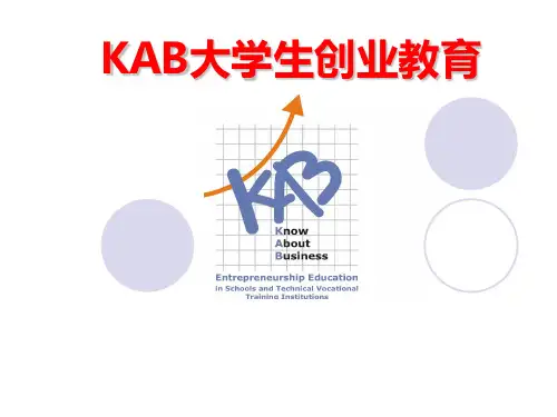 KAB大学生创业教育基础课件