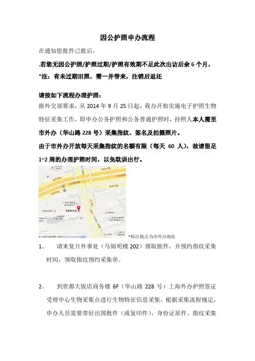 因公护照申办流程