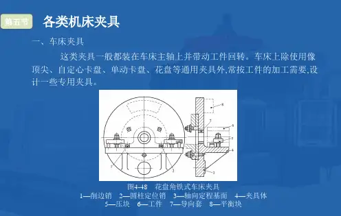机械制造技术基础课件最新版第四章机床夹具原理与设计第5节