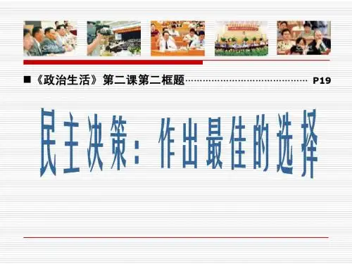2[1].2《民主决策：作出最佳选择》