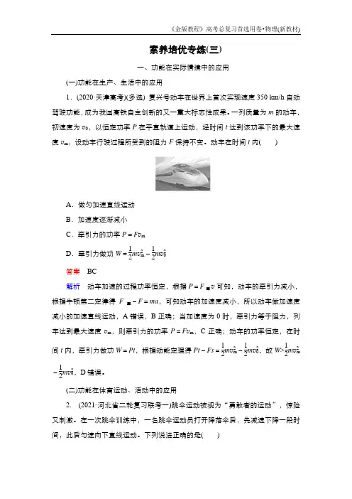 素养培优专练3
