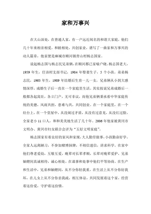 家和万事兴 2