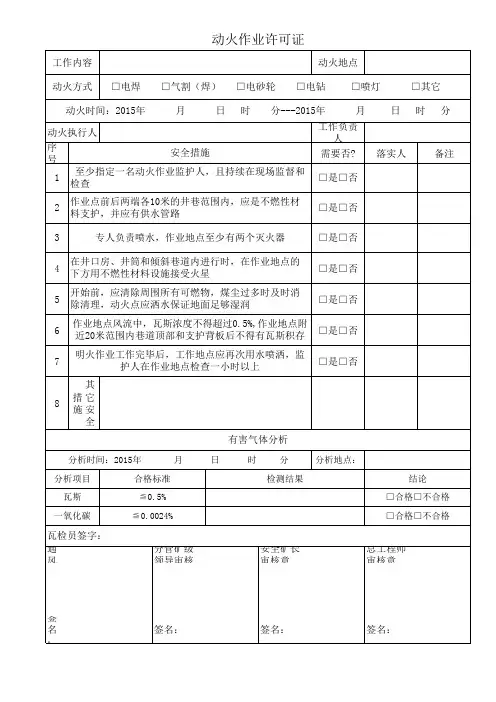 动火令