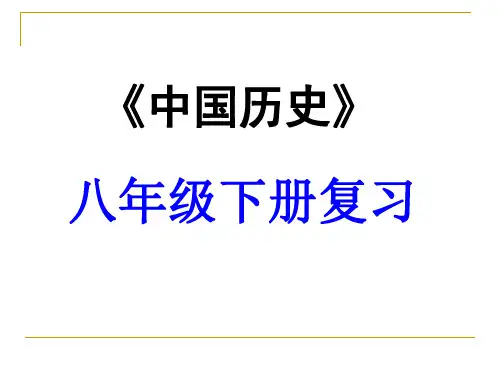 八年级历史下册第四单元复习课件[人教版]