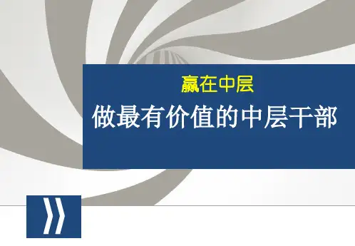 学校中层干部培训PPT课件