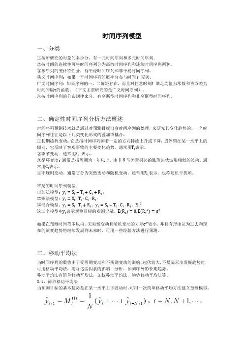 时间序列模型 2