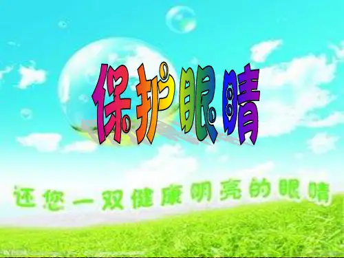 保护视力主题班会