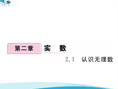 书2.1  认识无理数