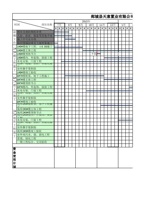 项目实施进度计划表
