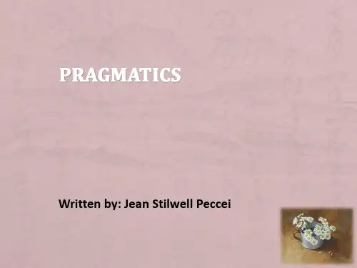 Pragmatics