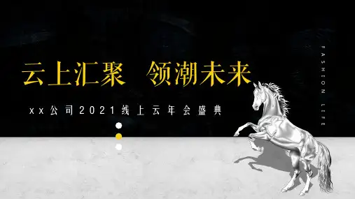 2021地产公司线上云年会活动策划方案