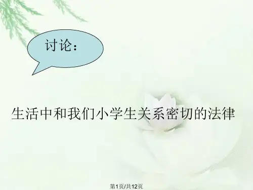 冀教六年级品德与社会下册用法律保护自己