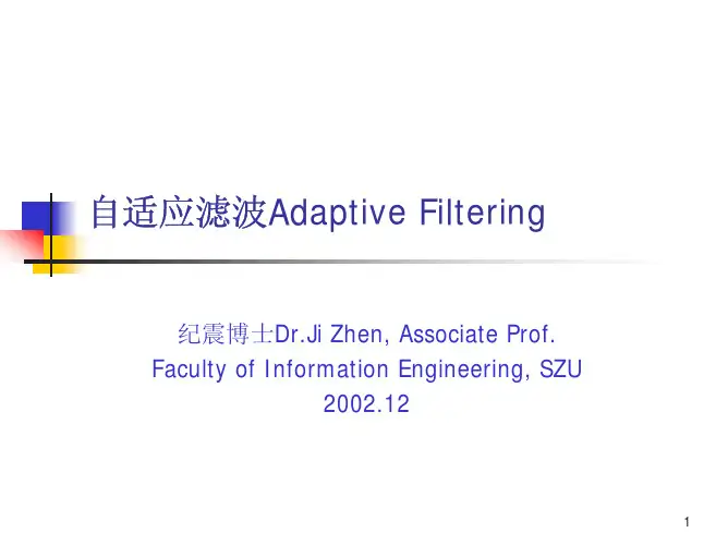 自适应滤波Adaptive