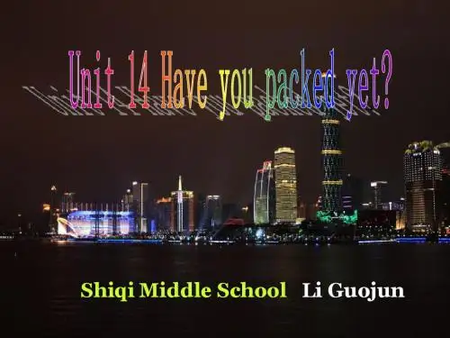 新目标英语九年级_Unit_14_Have_you_packed_yet_课件
