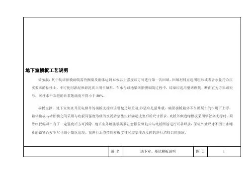 模板支撑图集