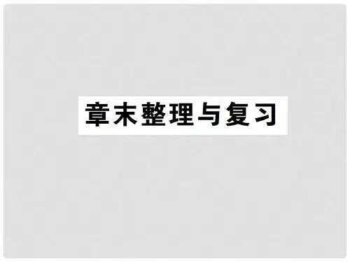 八年级物理上册 第四章 光现象章末整理与复习习题课件