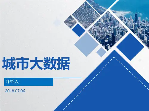 第九章 《大数据导论》城市大数据