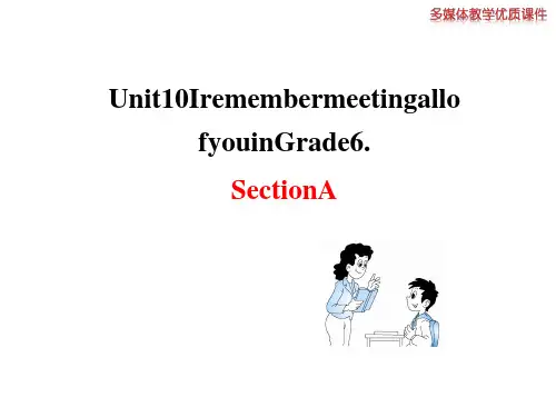 鲁教版九年级英语课件：Unit10SectionA(26张)