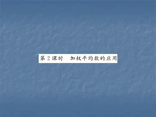 6.1 平均数(2)
