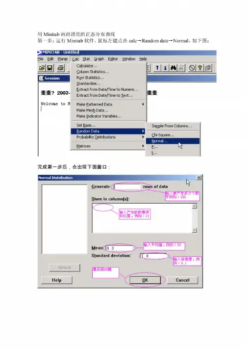 用Minitab画出漂亮的正态分布曲线