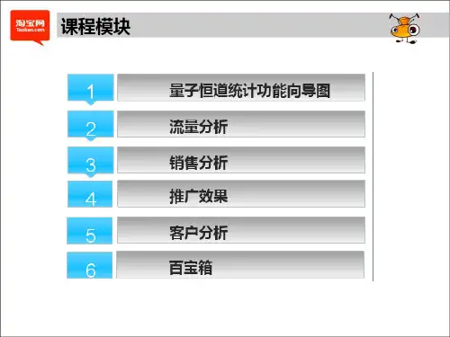 最全面介绍淘宝创业量子统计