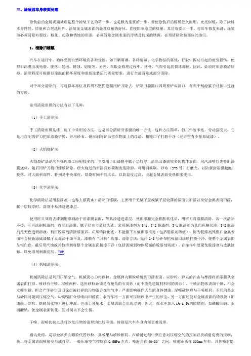 涂装工艺