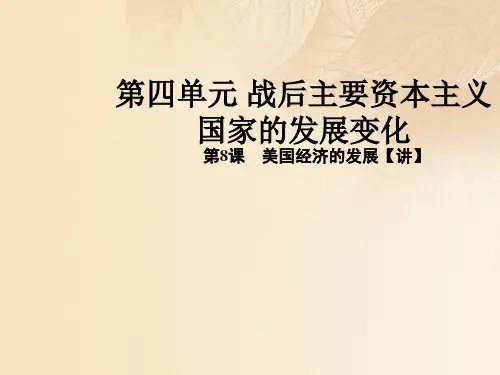 九年级历史下册美国经济的发展