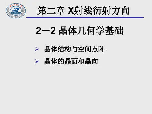 04-05  晶体几何学基础解析