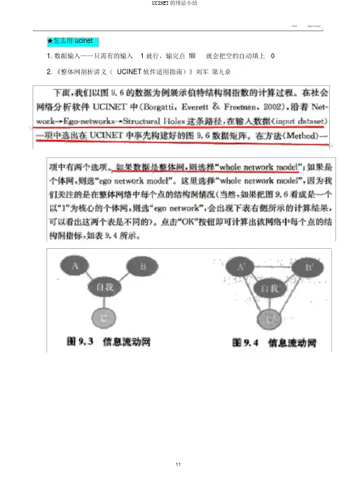 UCINET的用法小结