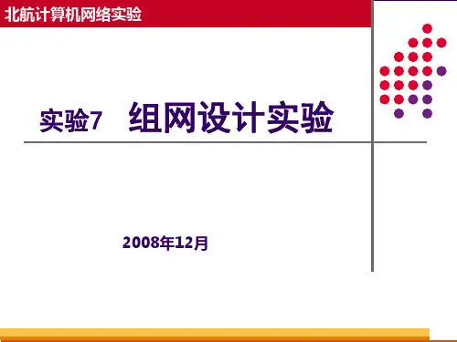 北航计算机网络实验实验7 组网设计实验(研究生)2009秋