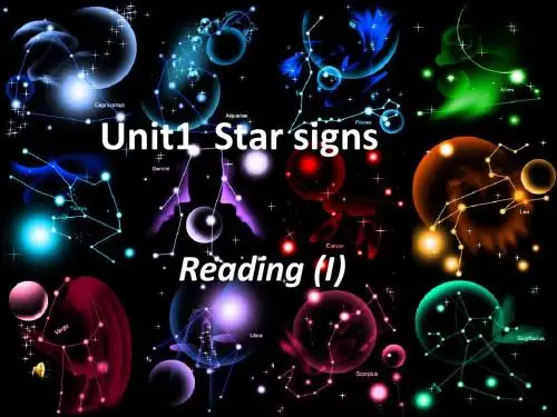 unit1 Star signs reading1