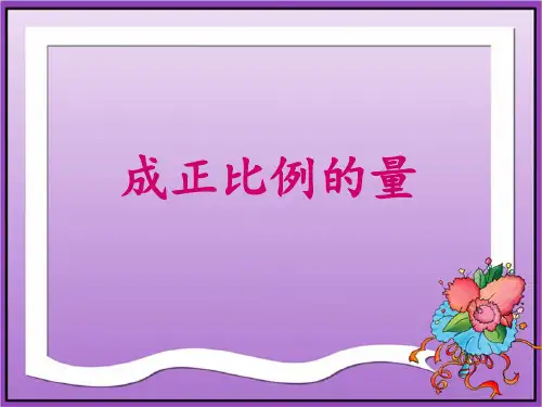 《正比例》PPT课件