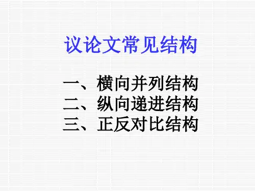 作文写作结构