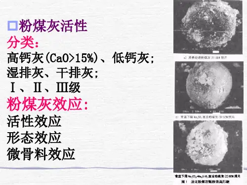 粉煤灰配合比设计