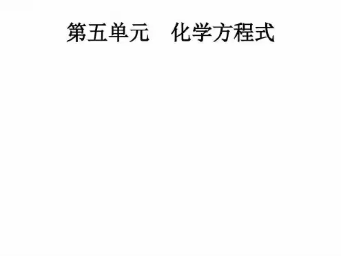 化学方程式-中考化学总复习基础知识课件