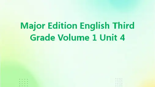 重大版英语三年级上册Unit 4《What colour is it》课件4