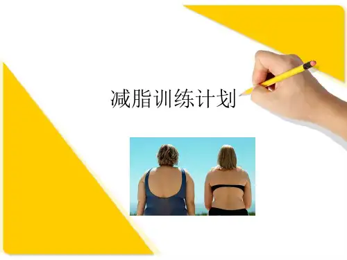 减脂运动计划
