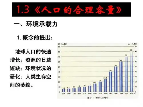 1.3 人口的合理容量