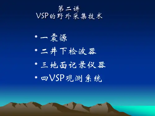 石油大学VSP技术讲义(石油勘探必看啊 )