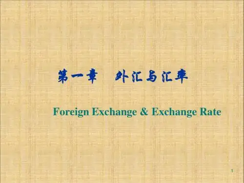 国际金融-汇率