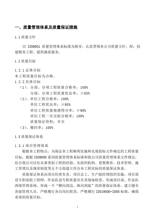 质量管理体系与保证措施(模块2)