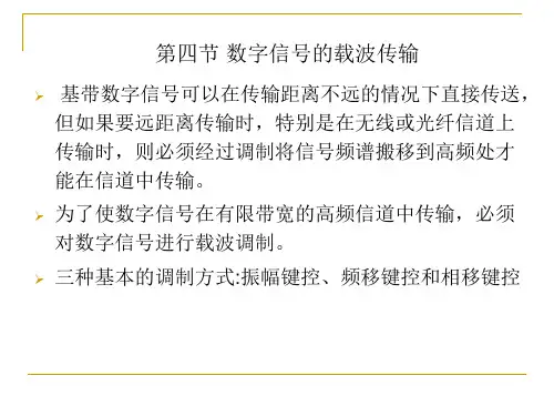 数字信号的载波传输