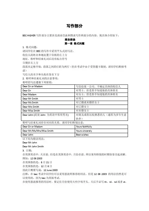 商务英语高级资料大全