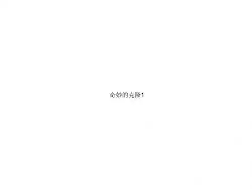 奇妙的克隆