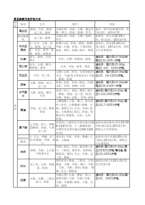 艾灸疗法大全soft Excel 工作表
