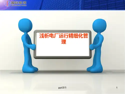 电厂运行精细化管理  ppt课件