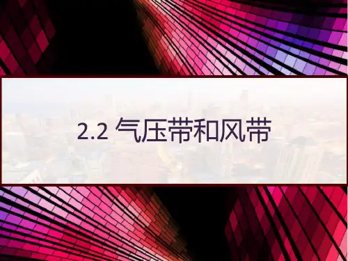人教版高中地理必修一：2.2 气压带和风带 PPT