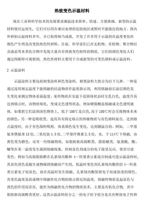 热致变色示温材料 2