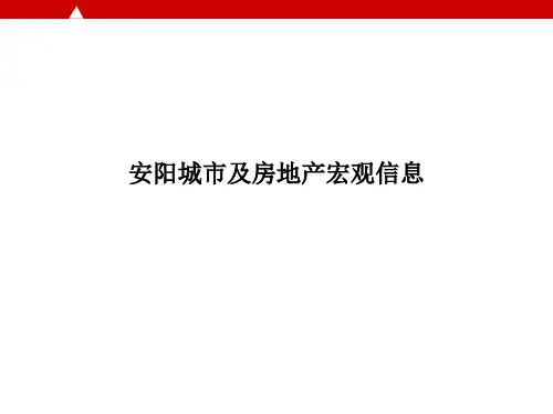 安阳城市及房地产宏观数字-18页文档资料